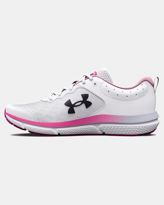 Women's UA Charged Assert 10 Running Shoes, White, pdpMainDesktop image number 1